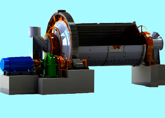400kw Limestone Grinding Mill Ball 39t Gypsum Slag   φ2700*3600GMQG